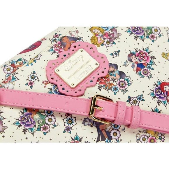 Disney Loungefly Princess Tattoo Design Crossbody Bag - Picture 3 of 5